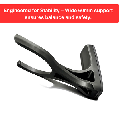 Guitar Wall Mount Holder | Durable Bioplastic Hanger for Acoustic & Electric Guitars | Easy Installation | Comes with Hidden Screws with Slide Lock System | (60mm Wide)