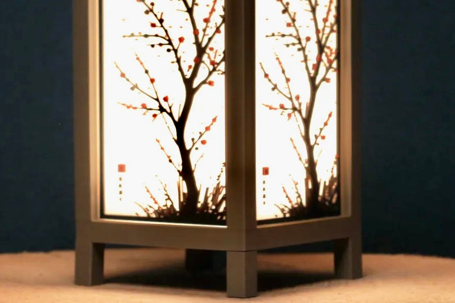 Sakura Glow Lamp – Japanese Cherry Blossom Table Light | Soft Warm LED | Zen Decor | Eco-Friendly Bioplastic Frame | Designed in Japan
