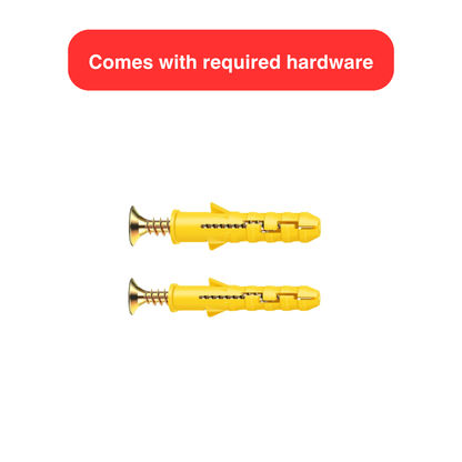 Guitar Wall Mount Holder | Durable Bioplastic Hanger for Acoustic & Electric Guitars | Easy Installation | Comes with Hidden Screws with Slide Lock System | (60mm Wide)