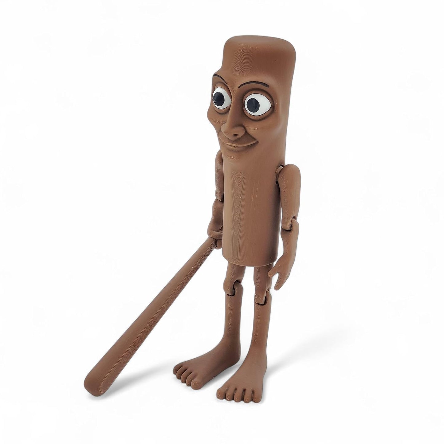 Tung Tung Tung Sahur Action Figure | 6-Inch Meme Toy | Italian Brainrot Collectible | 3D Printed Articulated Model with Bat | Funny Viral Figurine Gift