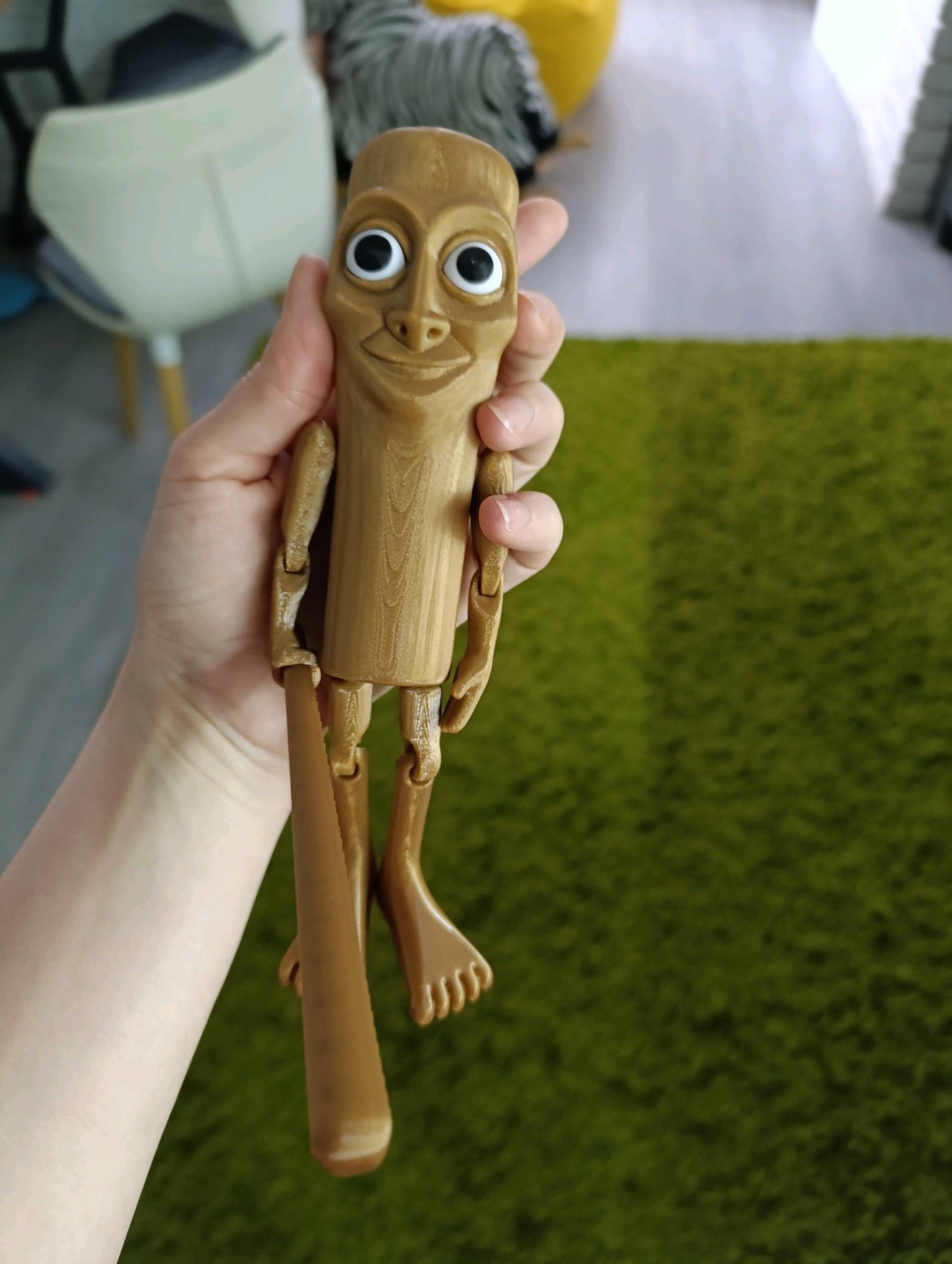 Tung Tung Tung Sahur Action Figure | 6-Inch Meme Toy | Italian Brainrot Collectible | 3D Printed Articulated Model with Bat | Funny Viral Figurine Gift