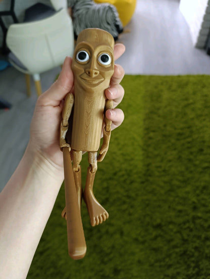 Tung Tung Tung Sahur Action Figure | 6-Inch Meme Toy | Italian Brainrot Collectible | 3D Printed Articulated Model with Bat | Funny Viral Figurine Gift